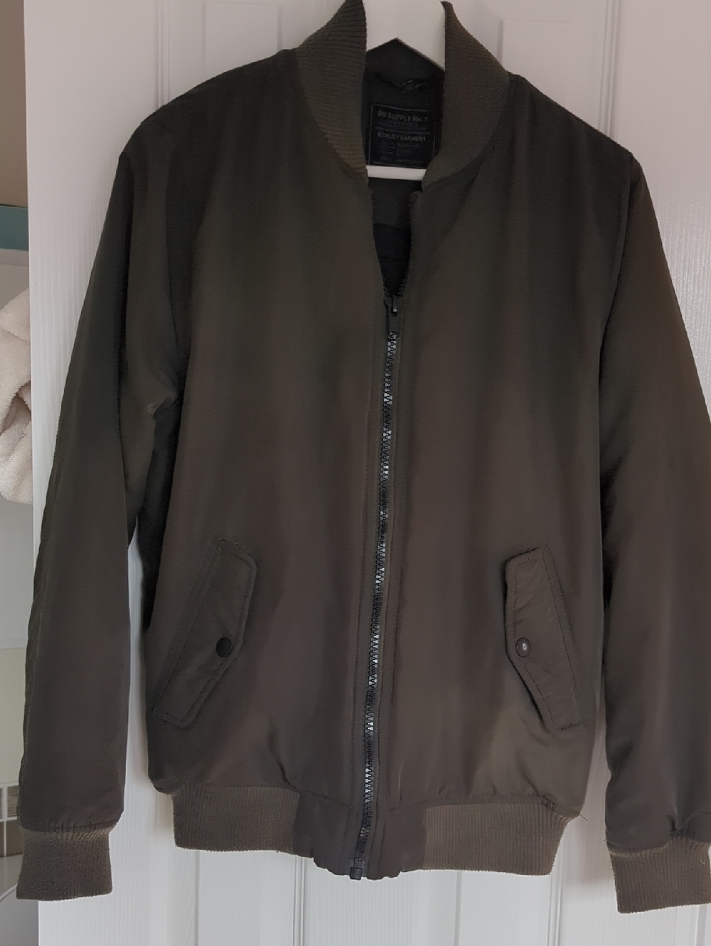 Divided Olive Green Men's Bomber Jacket